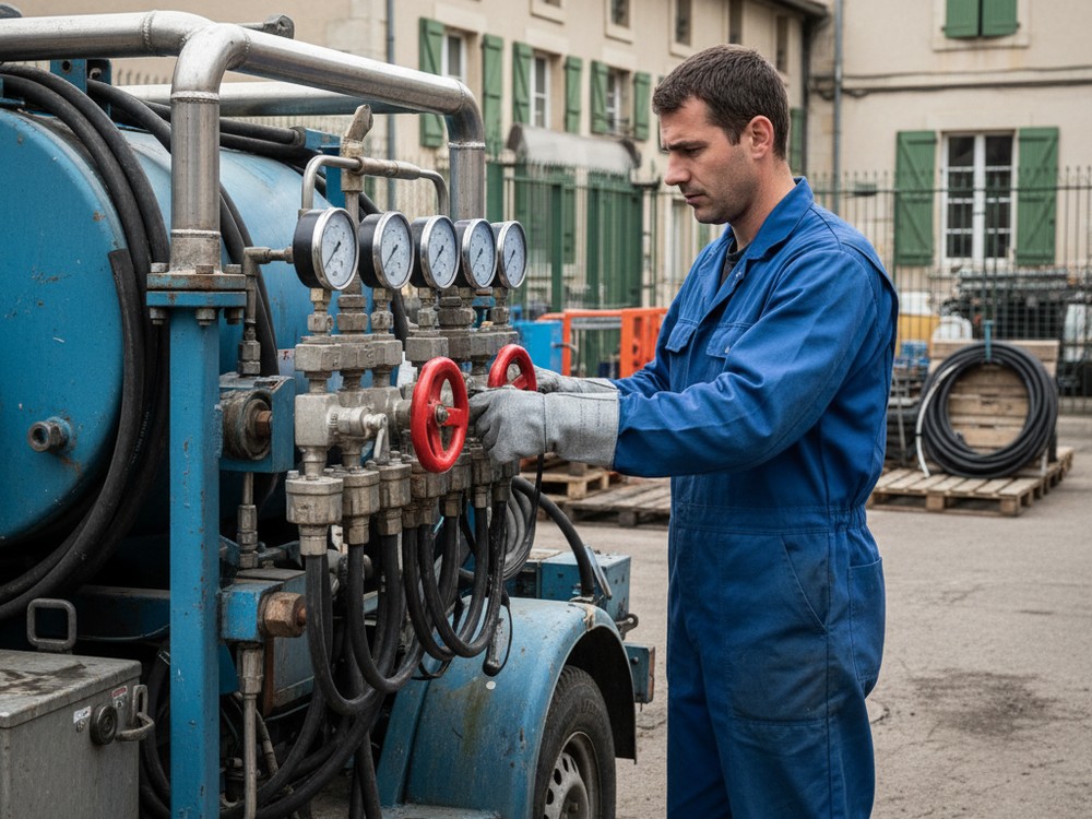Dégorgement haute pression : débouchage à Bourges par hydrocurage