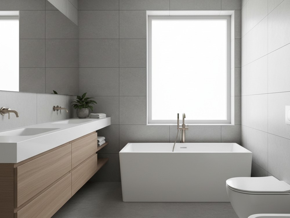 Salle de bain rénovée par un plombier à Bourges